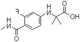 N-[3-氟-4-[(甲基氨基)羰基]苯基]-2-甲基丙氨酸
